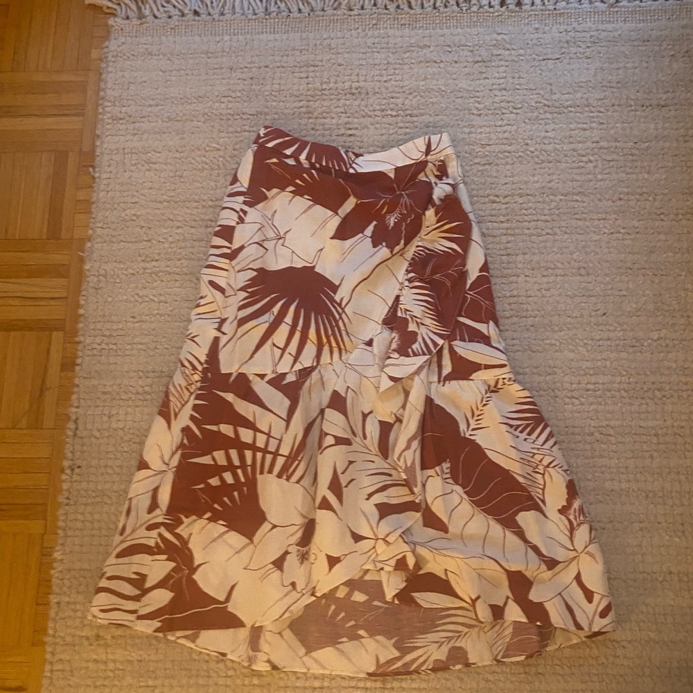 Madewell Tropical Palm Mini Skirt. Never worn!